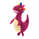 HugSmart Fuzzy Friendz Dinosaur Woof Love Rexy Interactive Dog Squeaker Toy