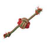 Christmas Rope Ball Tug Durable Dog Toy