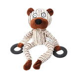 Plush Ring Animals Friends Dog Toy