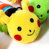 Caterpillar Wiggle Plush Dog Toy