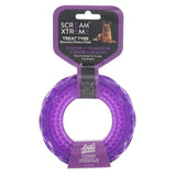 Scream Xtreme Tough Treat Tyre Dog Toy - Purple