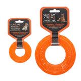 Scream Xtreme Tough Treat Tyre Dog Toy - Orange