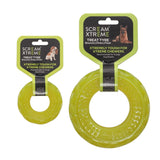 Scream Xtreme Tough Treat Tyre Dog Toy - Neon Green