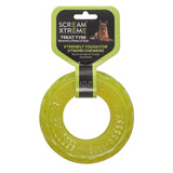Scream Xtreme Tough Treat Tyre Dog Toy - Neon Green