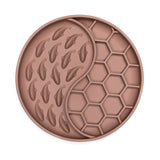 Brown Whale Wave Enrichment Bowl with textured surface for slow feeding and healthy digestion for dogs.