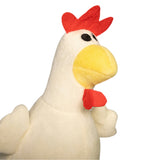 Chicken Plush Squeaky Dog Toy with Rope Legs