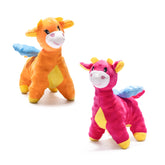 Colorful dragon plush dog toys soft squeaky plush dog toy for fun and cuddly play