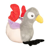 Crinkle Tail Chicken Plush Dog Toy
