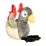 Crinkle Tail Chicken Plush Dog Toy