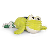 Frog Rope Legs Plush Squeaky Dog Toy