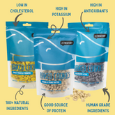 Healthy baked cookies for dogs bundle with sweet potato turmeric banana peanut butter blueberry chia