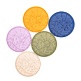 Mountain Sunrise Slow Feeder Bowls in multiple colors with raised landscape design promoting slow feeding and enrichment for dogs.