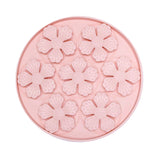 Pink Flower Slow Feeder Enrichment Bowl featuring raised petals to engage dogs and promote healthy, slow eating habits.