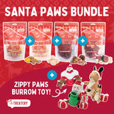 Santa Paws Dog Treats and ZippyPaws Christmas Burrow Bundle (SAVE $16)