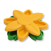 ZippyPaws SmartyPaws Sunflower Puzzler interactive dog toy with treat compartments.