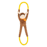 Zippy Paws RopeTugz moose squeaker dog toy durable rope tug toy for fun interactive play