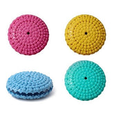 Colorful macaron interactive enrichment treat toy for dogs fun chew and training toy