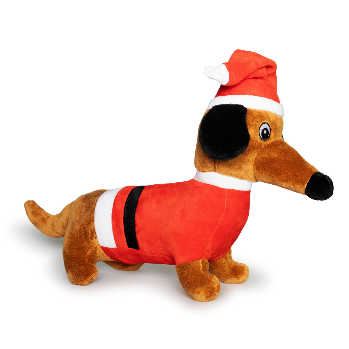 Dachshund Santa Christmas Plush Dog Toy
