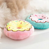 Sprinkle Donut Squeaky Plush Dog Toy