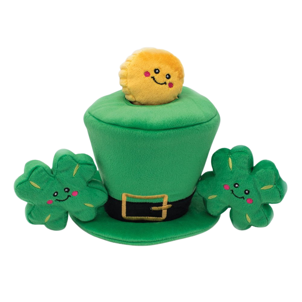 Zippy Paws St. Patrick's Burrow Leprechaun Hat Squeaky Puzzle Plush Dog Toy | 2-in-1 Hide and Seek Activity Toys (Copy)