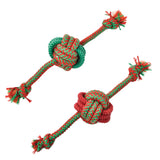 Christmas Rope Ball Tug Durable Dog Toy