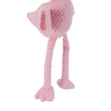 Flamingo with Bungee Neck Plush Dog Toy
