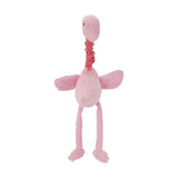 Flamingo with Bungee Neck Plush Dog Toy