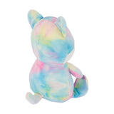 Rainbow Tie-Dye Squishy Dog Plush Toy