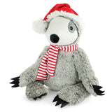Sloth Christmas Plush Dog Toy