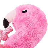 Spike Flamingo Durable Plush Dog Toy