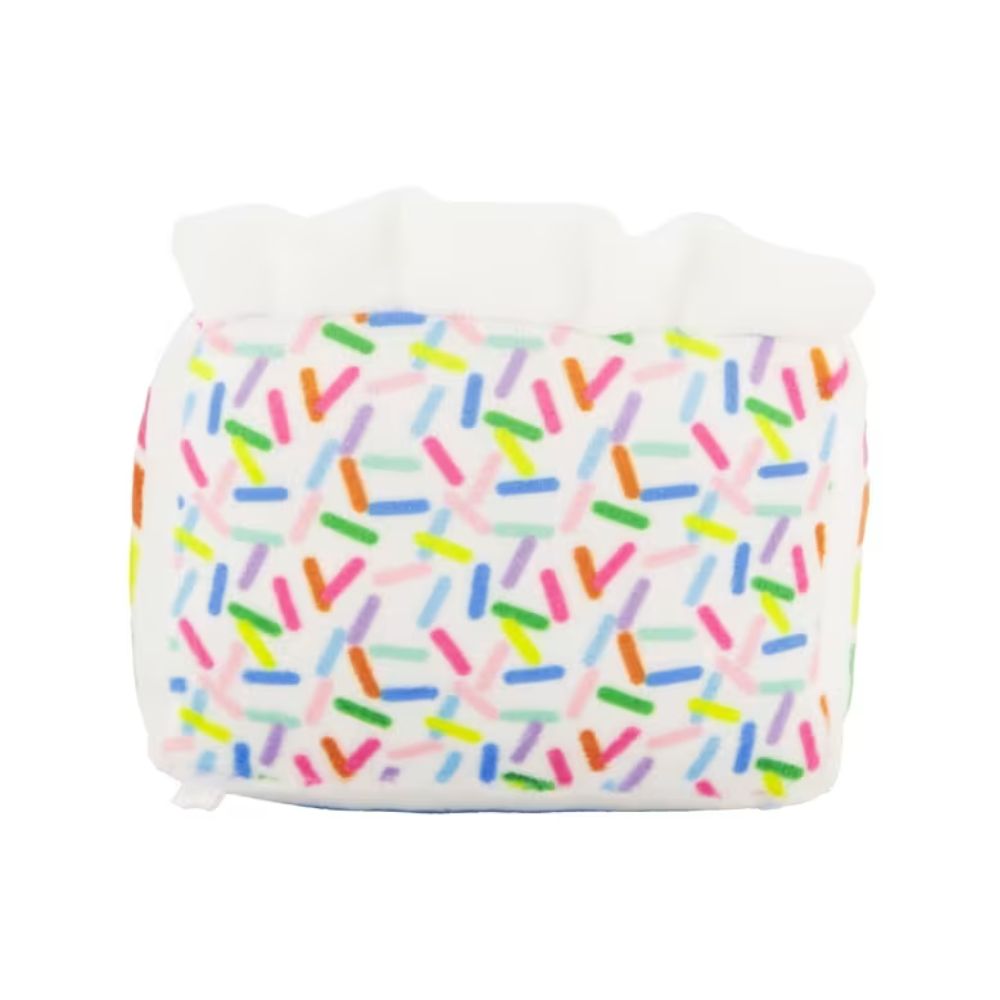 Birthday Cake Slice Plush Dog Toy