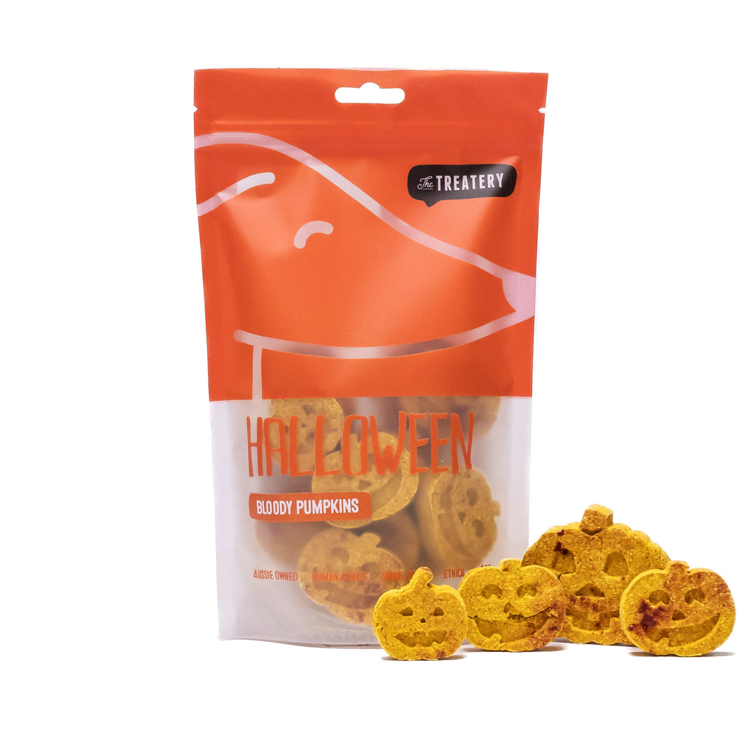 Bloody Pumpkins Halloween Baked Cookies Dog Treats │Limited Edition