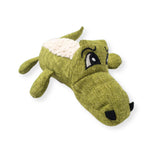 Canvas Crocodile Plush Dog Toy