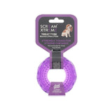 Scream Xtreme Tough Treat Tyre Dog Toy - Purple
