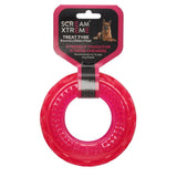 Scream Xtreme Tough Treat Tyre Dog Toy - Pink