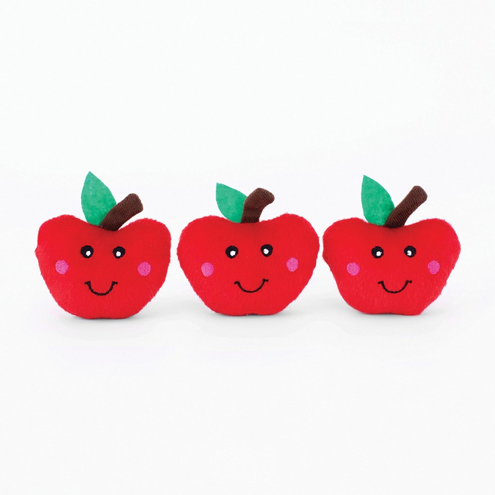 ZippyPaws Zippy Burrow Lunchbox with Apples | 2-in-1 Hide and Seek Interactive Dog Toy
