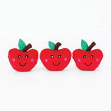 ZippyPaws Zippy Burrow Lunchbox with Apples | 2-in-1 Hide and Seek Interactive Dog Toy