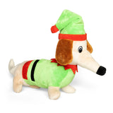 Dachshund Elf Christmas Plush Dog