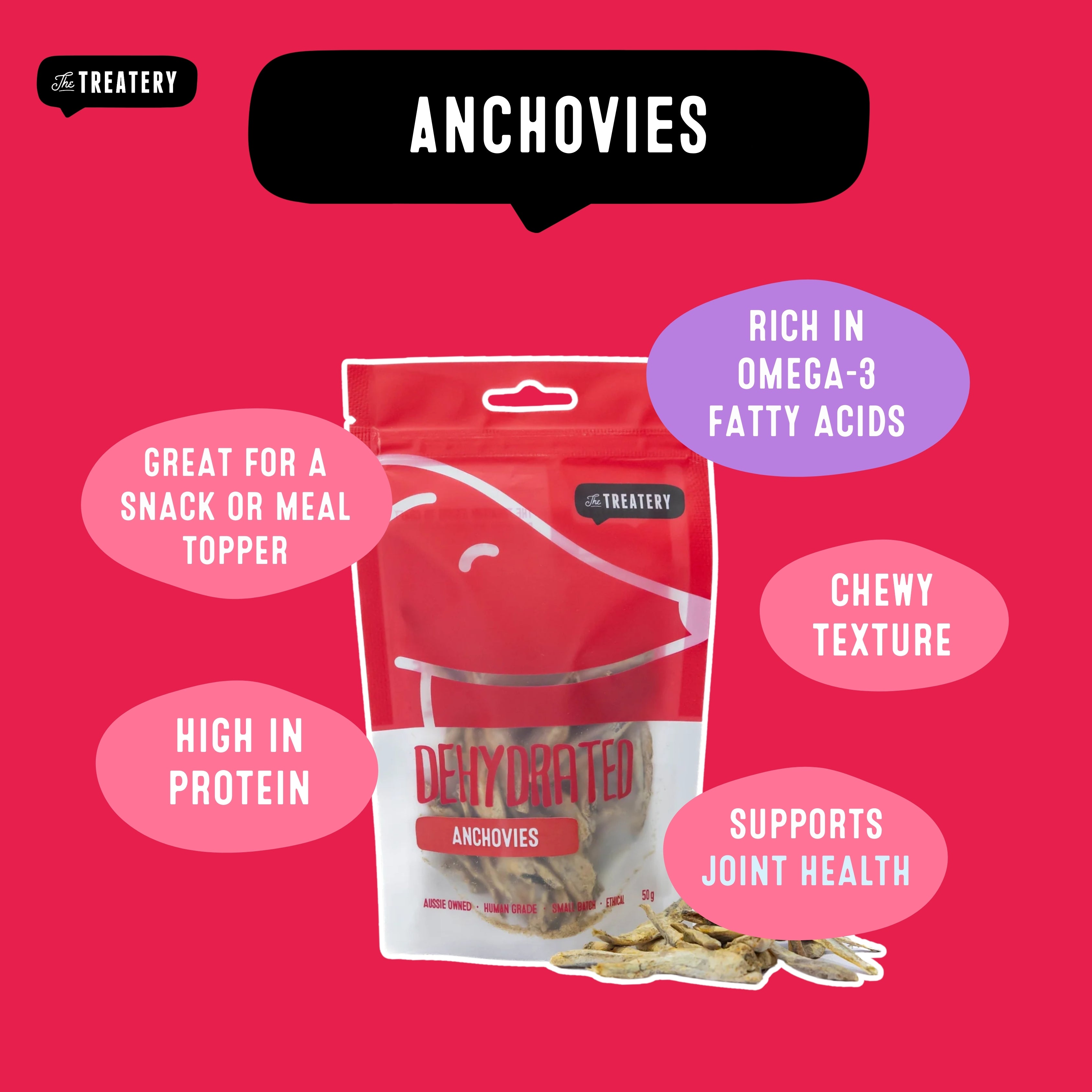 Anchovies for dogs chewy omega 3 dog treats great for joints and coat health