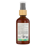 Back of Pet Bedding Spray showing natural ingredients including silver ions aloe vera lavender and cedarwood.