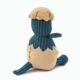 Back view of HugSmart Dinosaur Egg Plush Dog Toy, durable cuddly plush toy for dogs.