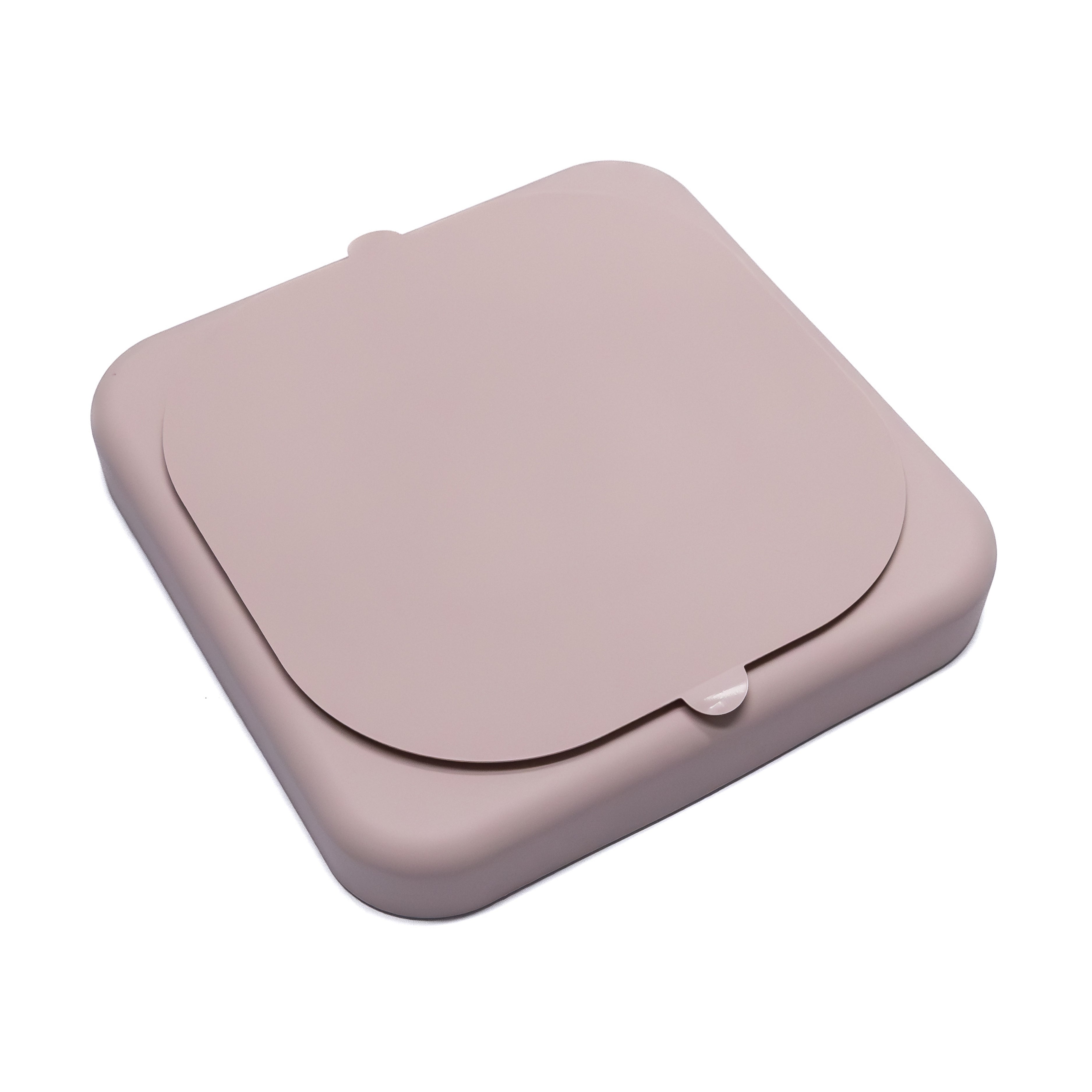 Back view of mauve Geometric Slow Feeder Enrichment Bowl showing non-slip base design for secure and easy feeding.