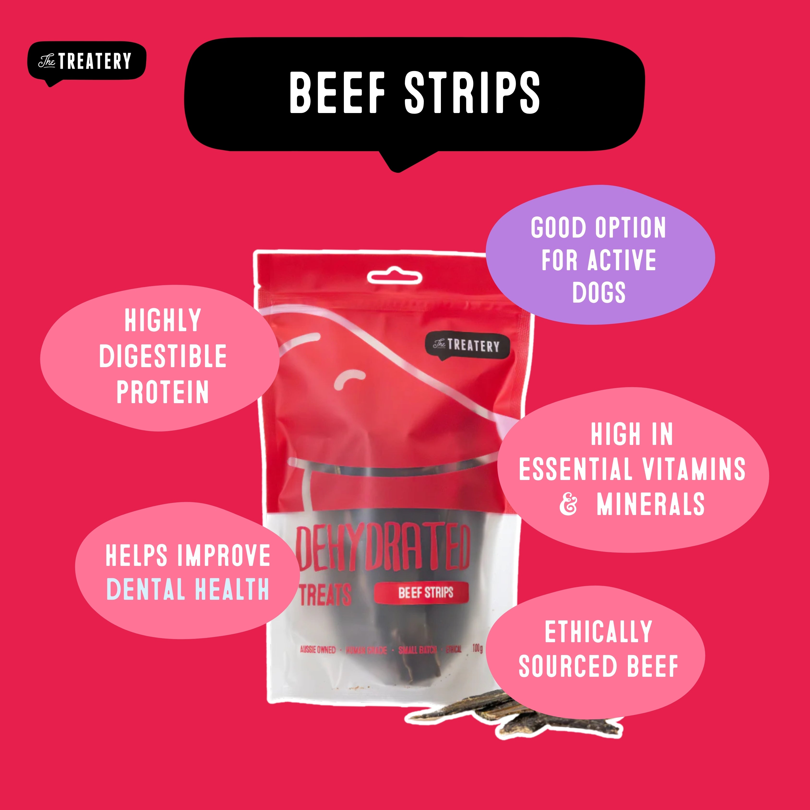 Beef for Dogs ethically sourced Beef Dog Treats rich in vitamins and minerals