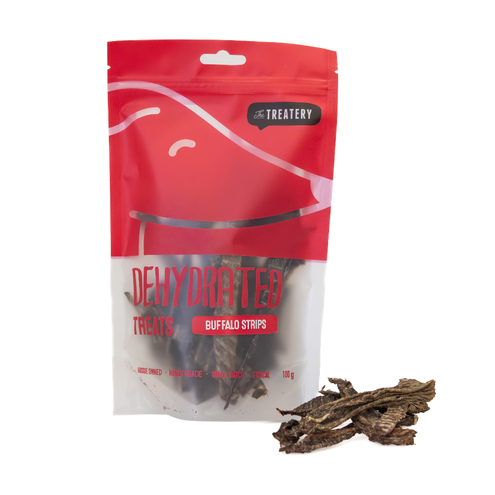 Buffalo strips dog treats high protein single ingredient buffalo meat for dogs