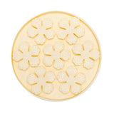 Cream Flower Slow Feeder Bowl with petal-shaped textures designed for calm feeding and portion control during mealtime.