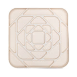 Cream Geometric Slow Feeder Enrichment Bowl with raised maze texture for promoting calm feeding and better digestion.