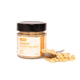 Crunchy all natural peanut butter for dogs made with roasted peanuts and no additives or xylitol.