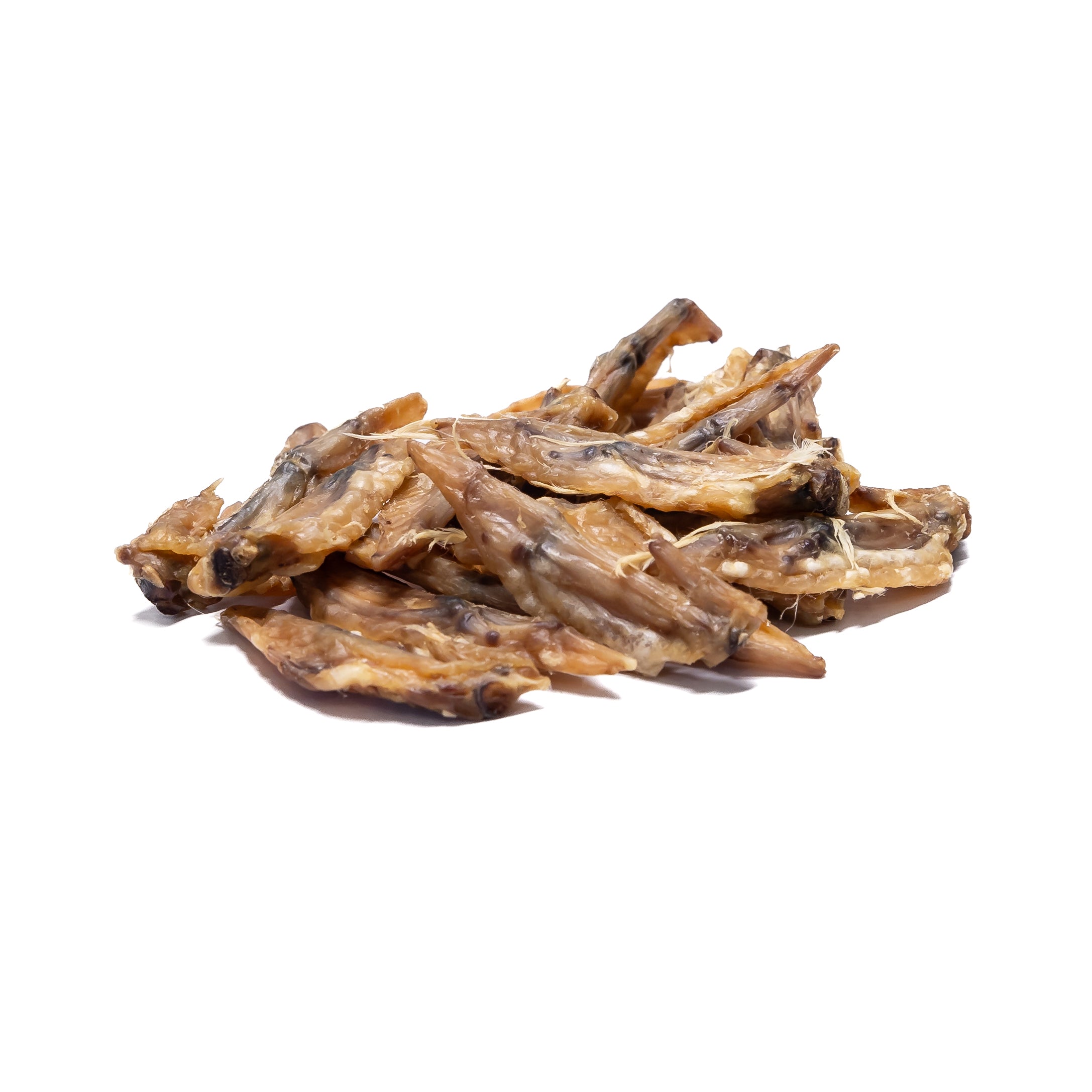 Dehydrated Chicken Wing Tips crunchy single protein dog treat for small and medium sized dogs.