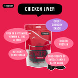 Dehydrated chicken liver dog treats rich in protein and nutrients great crunchy chicken liver treats for dogs