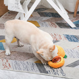 Dog sniffing pineapple sloth plush toy interactive puzzle toy for dogs